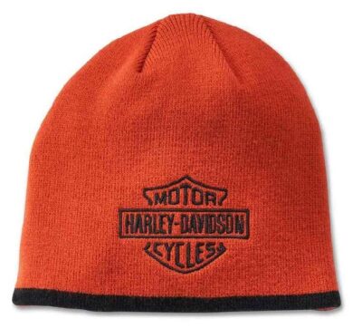 Czapka zimowa Beanie vintage pomarańczowa