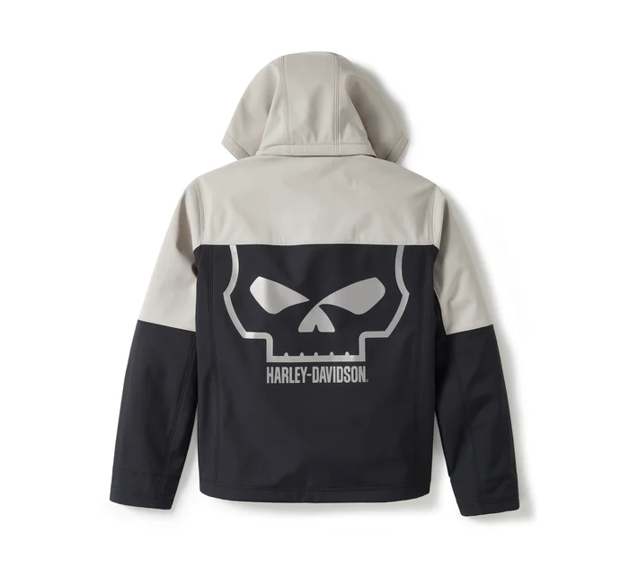KURTKA MĘSKA SOFTSHELL WILLIE G CZARNA - obrazek 2