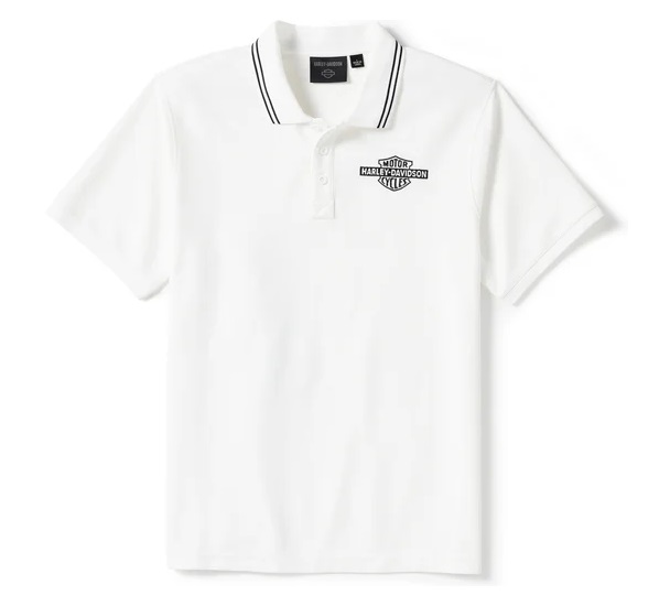POLO MĘSKIE SOLID PIQUE BIAŁE