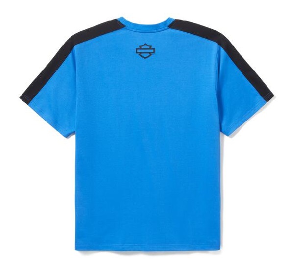 T-SHIRT MĘSKI TECH COOLMAX NIEBIESKI - obrazek 2