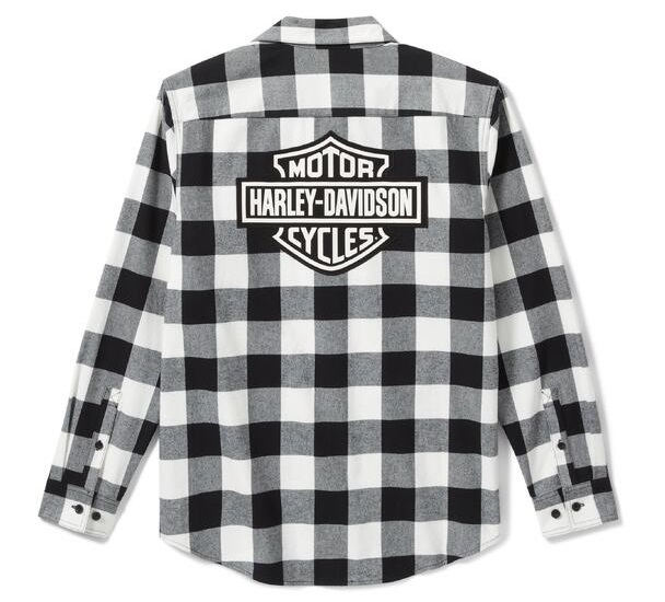 KOSZULA MĘSKA B&S BUFFALO FLANEL CZAR/BIAŁ - obrazek 2