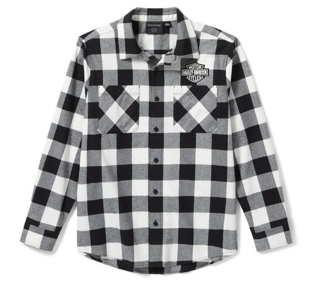KOSZULA MĘSKA B&S BUFFALO FLANEL CZAR/BIAŁ