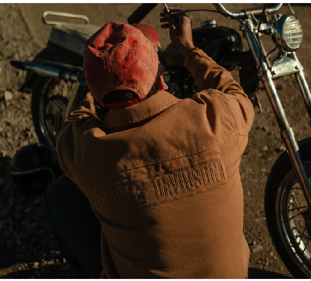 KURTKA MĘSKA HERITAGE MECHANICS BRĄZ - obrazek 5
