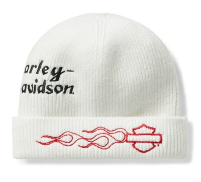 CZAPKA ZIMOWA VINTAGE FLAME BIAŁA