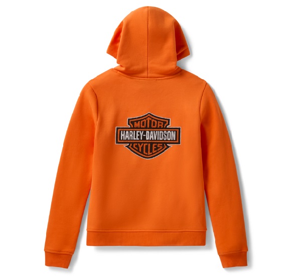 BLUZA DAMSKA PULLOVER BLING ORANGE - obrazek 2