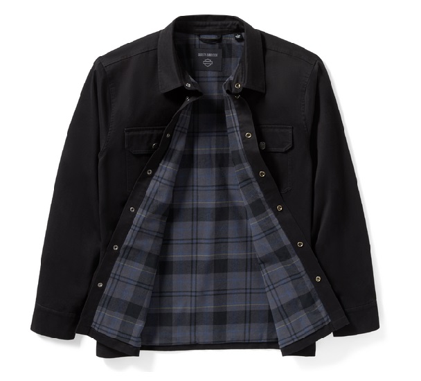 KURTKA MĘSKA RACER FONT SOLID CZARNA - obrazek 3