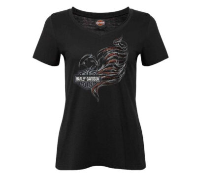 T-SHIRT DAMSKI SAGA CZARNY