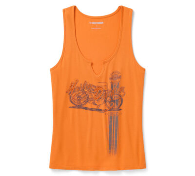 T-SHIRT DAMSKI BLING RALLY N RIDE ORANGE