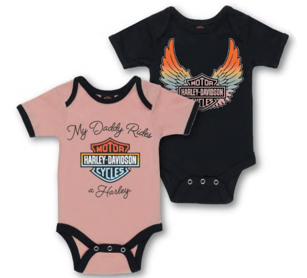 GIRL BODY SET 2 SZT. MY DADDY RIDES A HARLEY