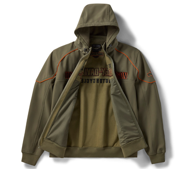 KURTKA MĘSKA SOFTSHELL IDYLL WINDPROOF GREEN - obrazek 3