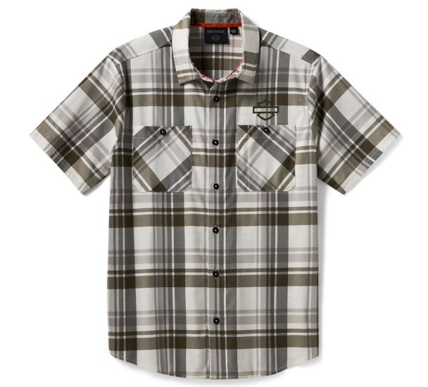 KOSZULA MĘSKA KR. RĘKAW COOLMAX PLAID ZIELONY
