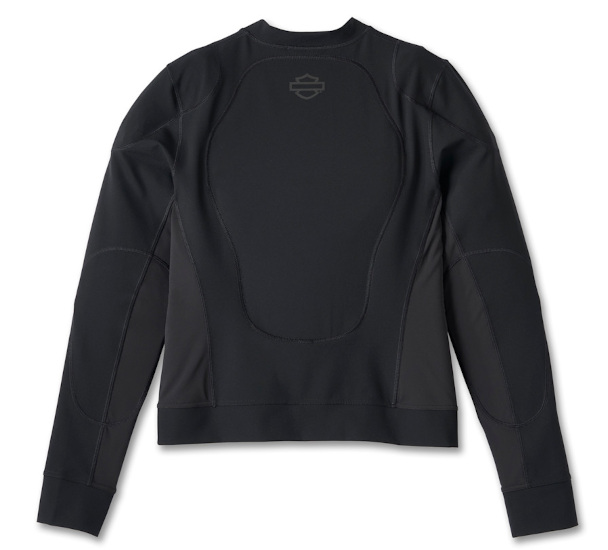 KURTKA MOTOCYKLOWA DAMSKA BASE LAYER CZARNA - obrazek 2