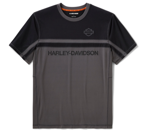 T-SHIRT MĘSKI COLORBLOCK TECH VENTED SZARY