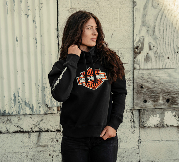 BLUZA DAMSKA B&S ESSENTIAL FLEECE FUNNEL NECK - obrazek 3