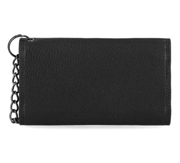 PORTFEL SKÓRZANY TRIFOLD EAGLE CHAIN CZARNY - obrazek 3