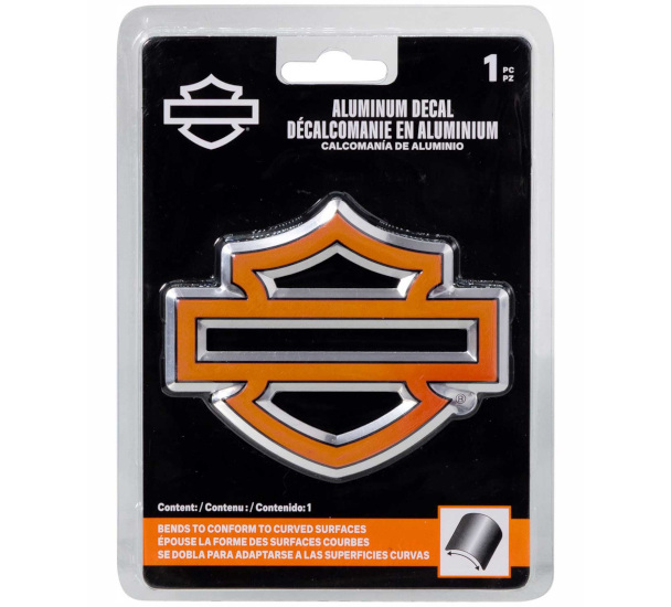 NAKLEJKA ALUMINIOWA LOGO B&S ORANGE