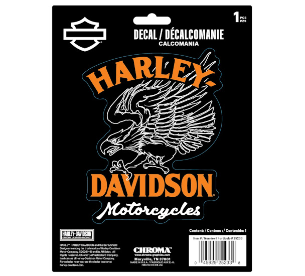 NAKLEJKA SKETCH EAGLE VINYL B&S ORANGE