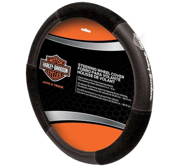 POKROWIEC NA KIEROWNICE B&S LOGO GRAY/WHITE