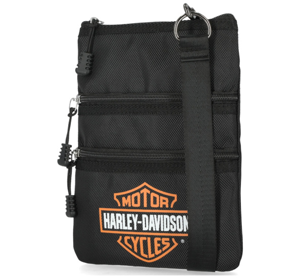 SASZETKA Z PASKIEM NA RAMIĘ CROSSBODY B&S CZARNA - obrazek 2