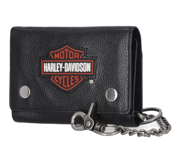 PORTFEL SKÓRZANY MĘSKI TRIFOLD B&S CHAIN