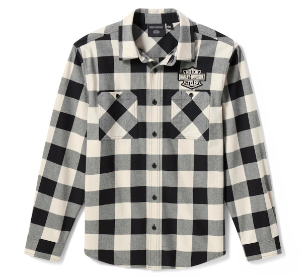KOSZULA MĘSKA B&S BUFFALO FLANEL CZAR/BIAŁ