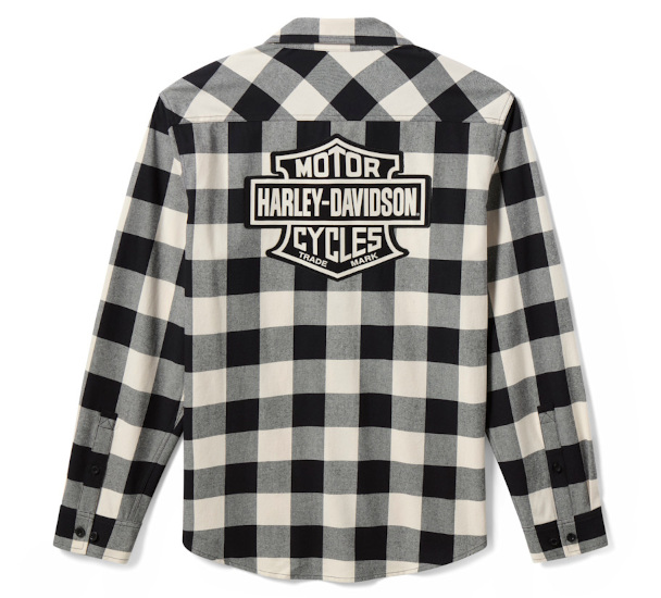 KOSZULA MĘSKA B&S BUFFALO FLANEL CZAR/BIAŁ - obrazek 2