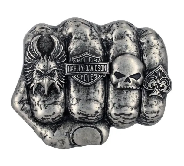 KLAMRA DO PASKA LOGO KNUCKLE SILVER